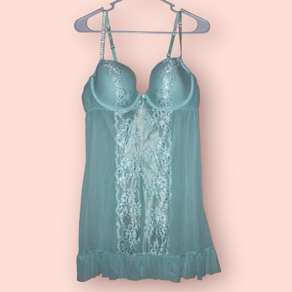 Blue Babydoll Slip